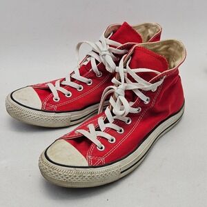 Converse Chuck Taylor All Star High Top Women 11  Red Canvas Sneakers Men 9